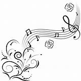 Music Notes Coloring Page sketch template