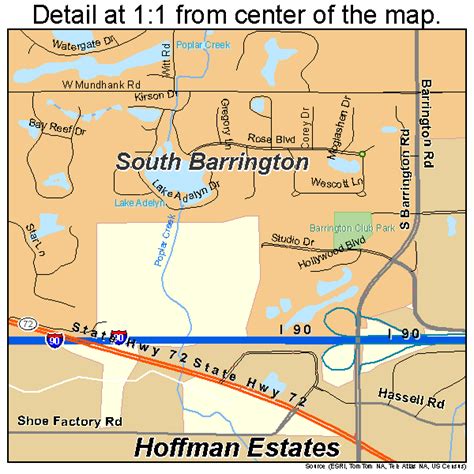 Hoffman Estates Illinois Street Map 1735411