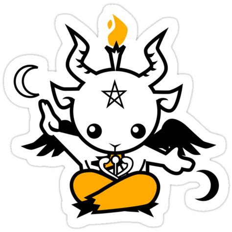 "Baby Baphomet" Stickers by iheartchaos | Redbubble