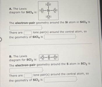 Answered: A. The Lewis diagram for SiCl4 is: :CI:… | bartleby