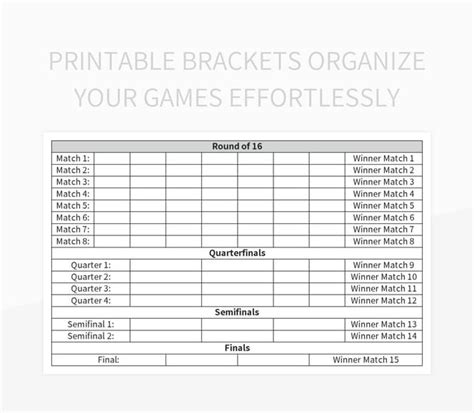 Free Blank Printable Brackets Templates For Google Sheets And Microsoft ...