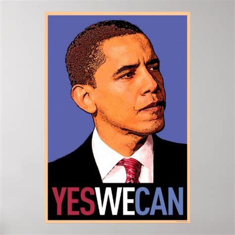 Barack Obama - Yes We Can poster | Zazzle