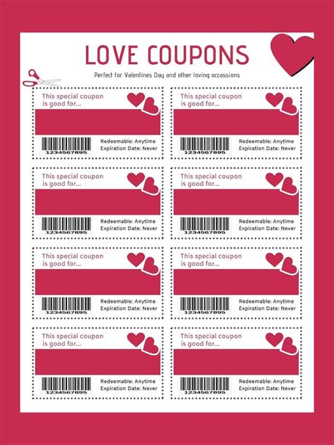 Editable Love Coupons | Love coupons, Birthday gifts for boyfriend diy, Valentines gifts for ...