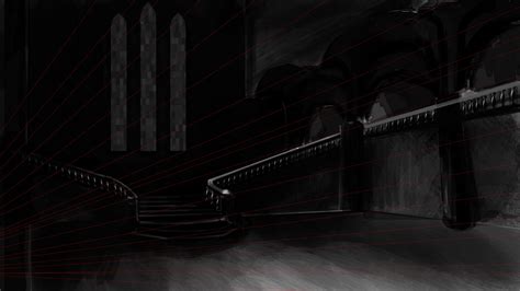 Fred's CG Arts and Animation Blog: Final Painting: The House of Usher - Interior