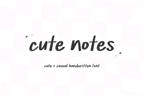 Cute Notes - Cute Handwritten Font - So Fontsy