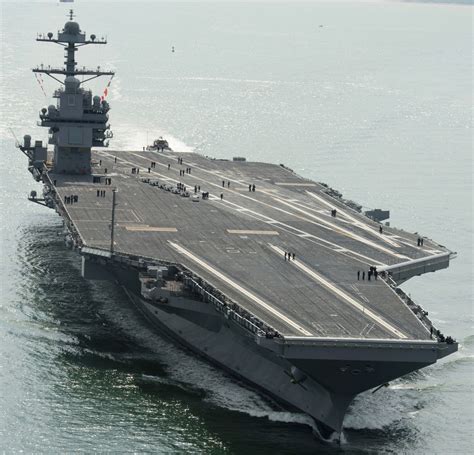 $13 trillion USS The world's largest aircraft carrier is Gerald R. Ford, which has a carrying ...