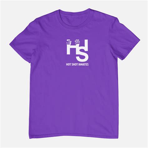 Hot Shot Inmates Purple/White Support T-shirt | Hot Shot Inmates