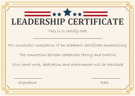 Leadership Certificate Template: 25 Templates to Appreciate Leadership of a Person - Template ...