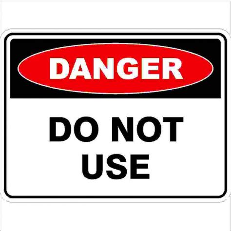 DO NOT USE | Discount Safety Signs New Zealand