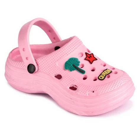 PVC Light Pink Kids Crocs Slippers at Rs 100/pair in New Delhi | ID ...