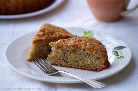 Eggless Banana Cake Recipe - Vegan Banana Cake Recipe - Step by Step ...