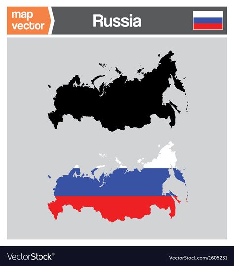 Russia map Royalty Free Vector Image - VectorStock