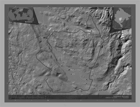 Danilovgrad, Montenegro. Bilevel. Labelled Points of Cities Stock ...