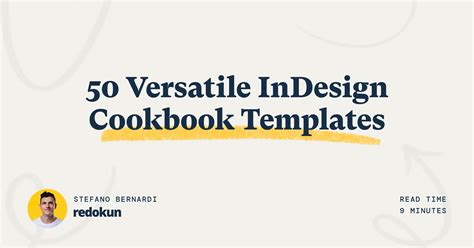 50 Versatile InDesign Cookbook Templates (2022) | Redokun Blog