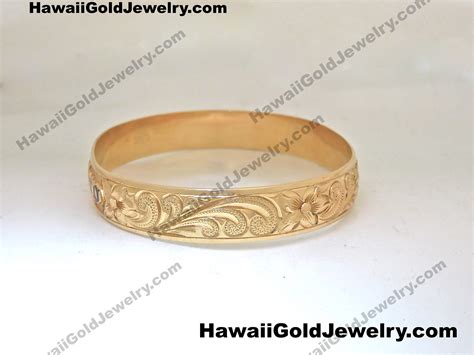 Custom Hawaiian Gold Jewelry Bracelets - Hawaii Gold Jewelry - Hawaiian Gold Jewelry