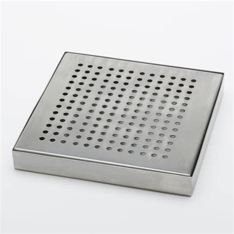 American Metalcraft Square Stainless Steel Drip Tray, 5" L x 5" W x 0.75" H | Chafers and ...