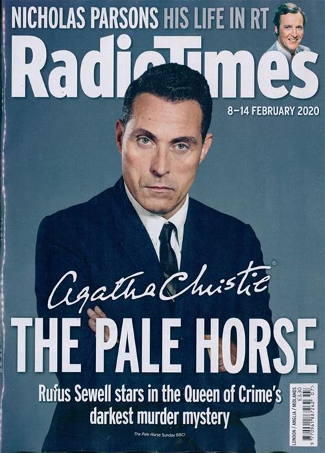 Radio Times Magazine 8 February 2020 RUFUS SEWELL THE PALE HORSE AGATH ...