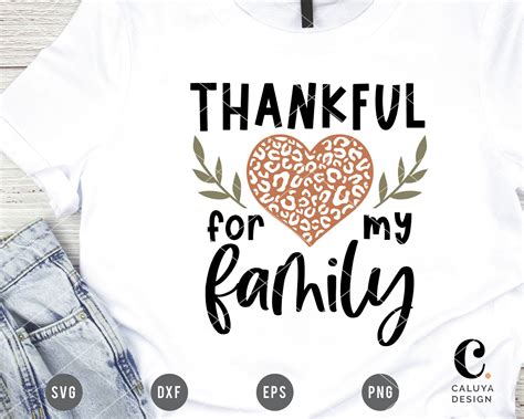 Thankful For My Family SVG Cuttable File For Cricut Cameo | Etsy