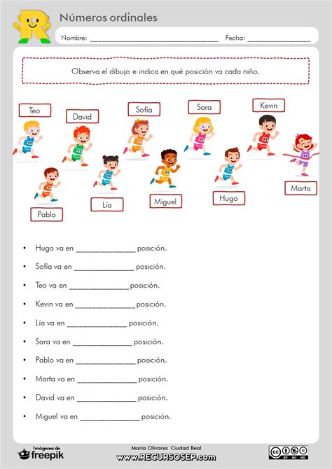 Ejercicio De Ordinal Number With Objects Numeros Ordinales Ordinales Images | The Best Porn Website