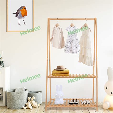 Small Costume Stand Clothes Rack Kids Dress Up Storage Shelf - Heimee