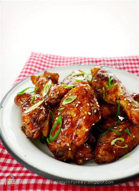 Citra's Home Diary: Oven Baked Honey Garlic Chicken Wings