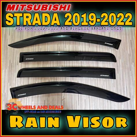 MITSUBISHI STRADA 2019-2023 RAIN VISOR (strada accessories) | Lazada PH