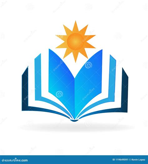 Sun star and book vector stock vector. Illustration of learning - 119649091