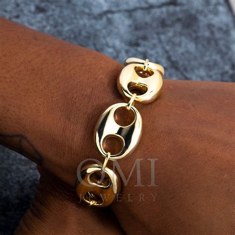 14K GOLD PUFF CHAIN BRACELET - OMI Jewelry