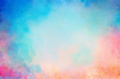 Fototapeta: blue watercolor paint background design with colorful ...