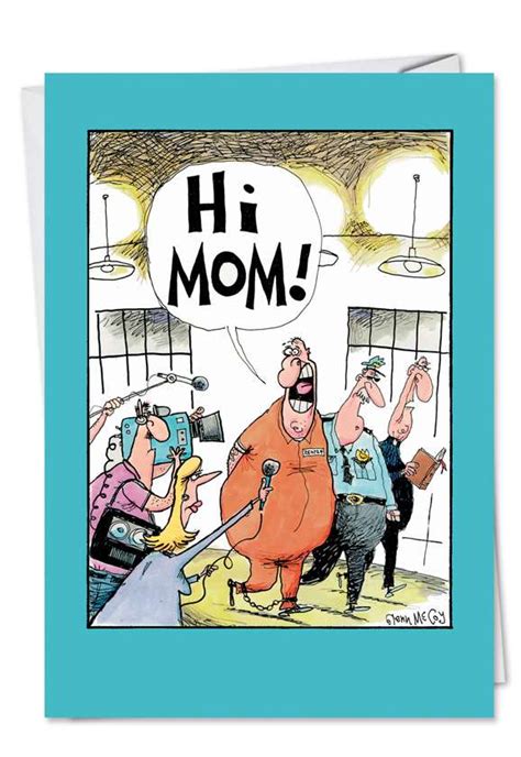 Hi Mom From Prison Mother's Day Funny Greeting Card