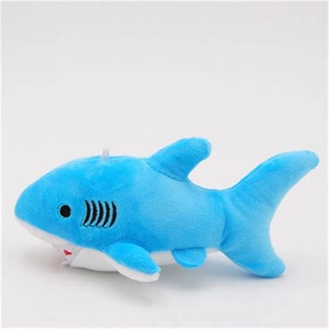 Baby Lovely Blue Shark Plush Toys Bag Backpack Pendant Kids Toy Stuffed Plush Toy Gift 18 cm For ...