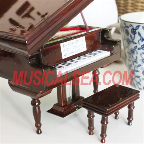 High quality miniature piano hand crank music box_Miniature Musical ...