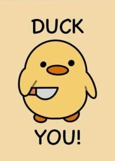 "Duck with a Knife, Angry Cute Duck, Duck cute drawing, cute chicken ...