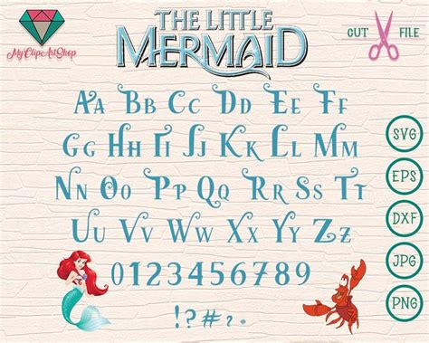 Free 325 Mermaid Font Svg SVG PNG EPS DXF File