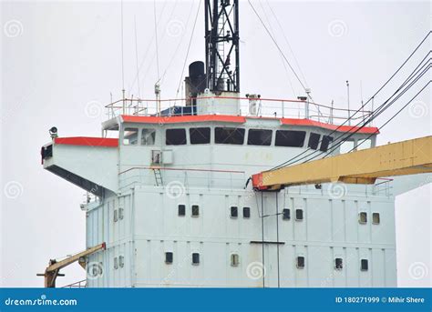 Captain`s Deck of a Cargo Ship Stock Image - Image of shipbuilders ...