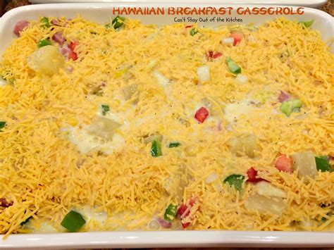 Hawaiian Breakfast Casserole - Can't Stay Out of the Kitchen