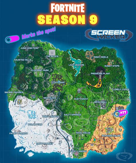 Fortnite Season 9 - Fortbyte 77 Ubicación