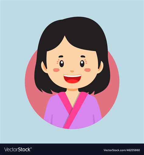 Avatar of a bhutan character Royalty Free Vector Image