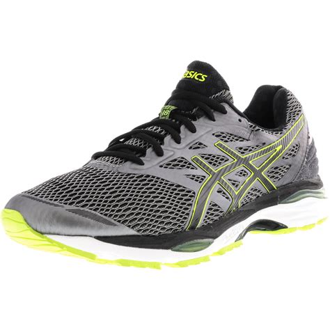 Asics Men's Gel-Cumulus 18 Carbon / Black Safety Yellow Ankle-High ...