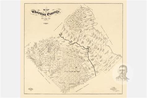 ABOUT THIS MAPThis is a beautiful, high-quality, Land Ownership Map print of Wharton County ...