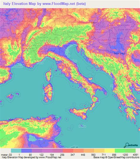 Detailed Map Of Italy With Cities And Towns