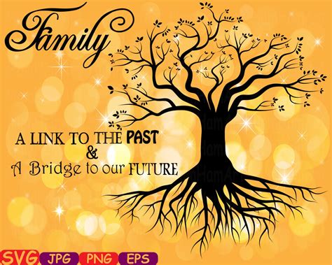 Family tree Word Art 2 Cutting Files SVG Family Tree Deep