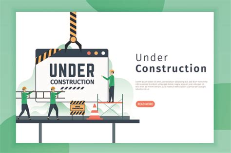 Under construction banners vector free download