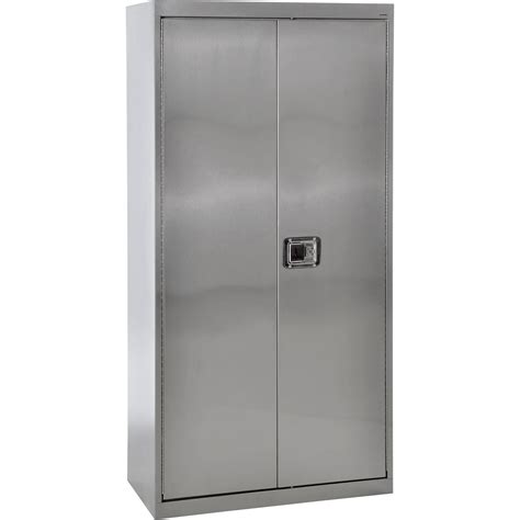 Sandusky Buddy Stainless Steel Storage Cabinet — 36in.W x 18in.D x 72in.H, Model# SA4D361872-XX ...