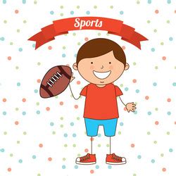 Kids sports Royalty Free Vector Image - VectorStock