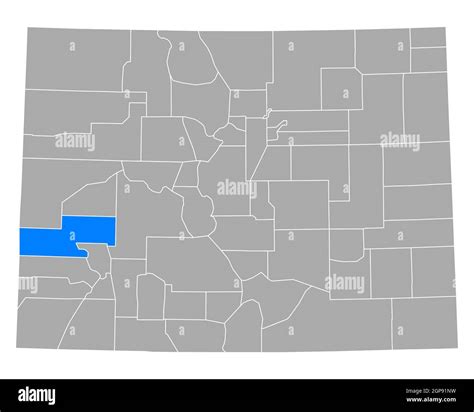 Map of Montrose in Colorado Stock Photo - Alamy