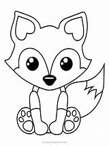 Free Printable Baby Fox Coloring Page  coloring Kids sketch template