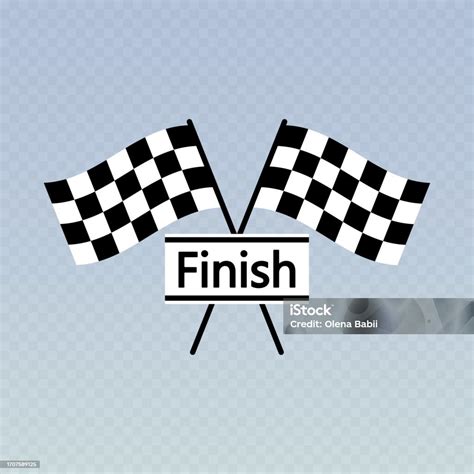 Race Flag Vector Illustration Symbol Of Completion Stock Illustration ...