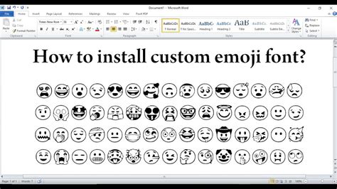 How to download and install custom emoji font in computer. - YouTube