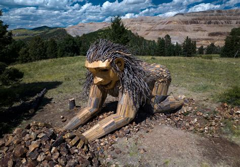 A giant troll brings visitors, business to an old Colorado mining town